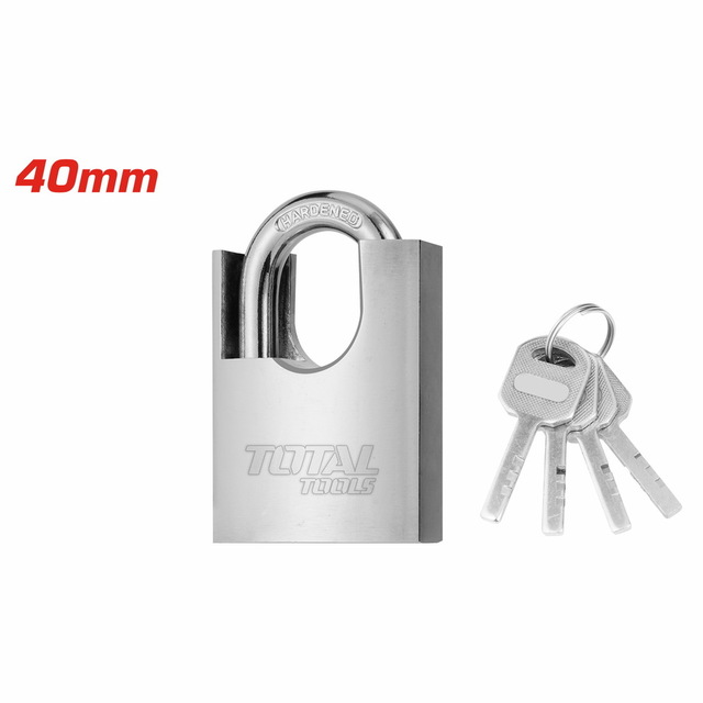 TOTAL Anti-prying steel padlock 40mm (TSLK35401)