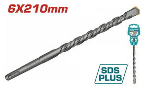 TOTAL ΔΙΑΜΑΝΤΟΤΡΥΠΑΝΟ SDS-PLUS 6 X 210mm (TAC310603)