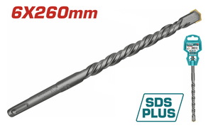 TOTAL ΔΙΑΜΑΝΤΟΤΡΥΠΑΝΟ SDS-PLUS 6 X 260mm (TAC310604)