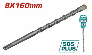 TOTAL ΔΙΑΜΑΝΤΟΤΡΥΠΑΝΟ SDS-PLUS 8 X 160mm (TAC310802)