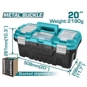 TOTAL Plastic Tool Box 20" (TPBX0202)